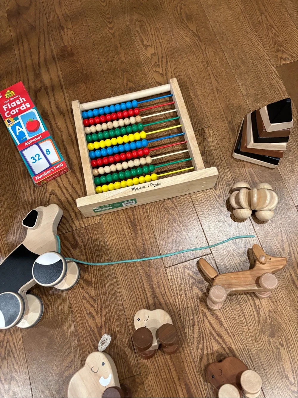 Melissa & Doug Wooden Abacus kids wooden toy bundle